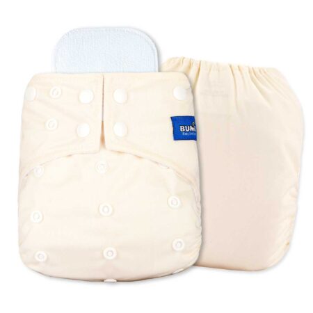 Yellow reusable pocket cloth diaper
