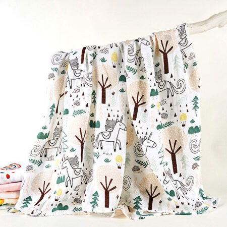 Soft muslin swaddle blanket/ body wrap towel
